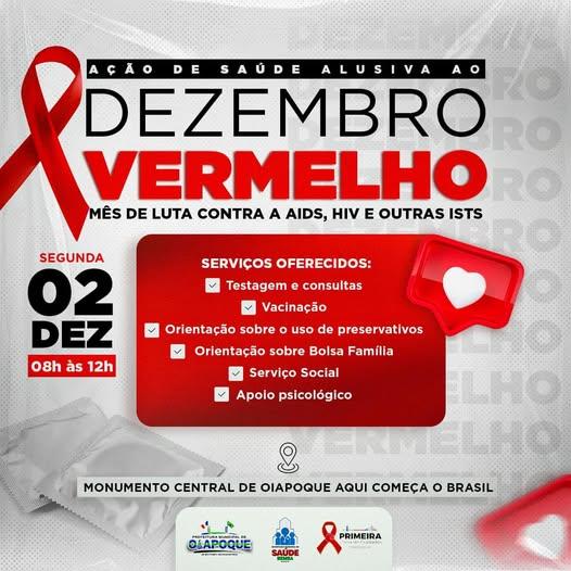 Oiapoque promove ação especial para marcar o Dezembro Vermelho