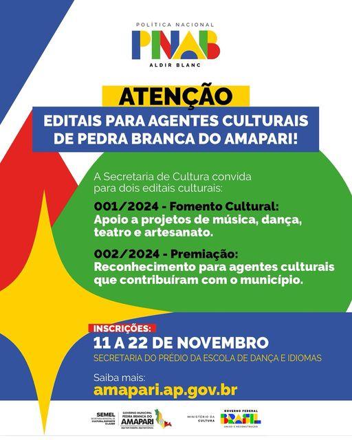 Pedra Branca abre inscrições para editais culturais Aldir Blanc