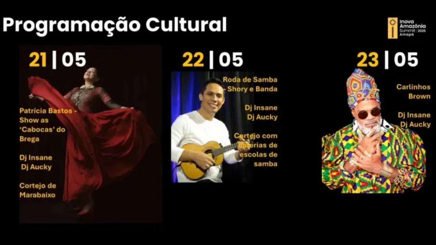 Carlinhos Brown e Marabaixo: Inova Amazônia Summit 2025 revela atrações culturais