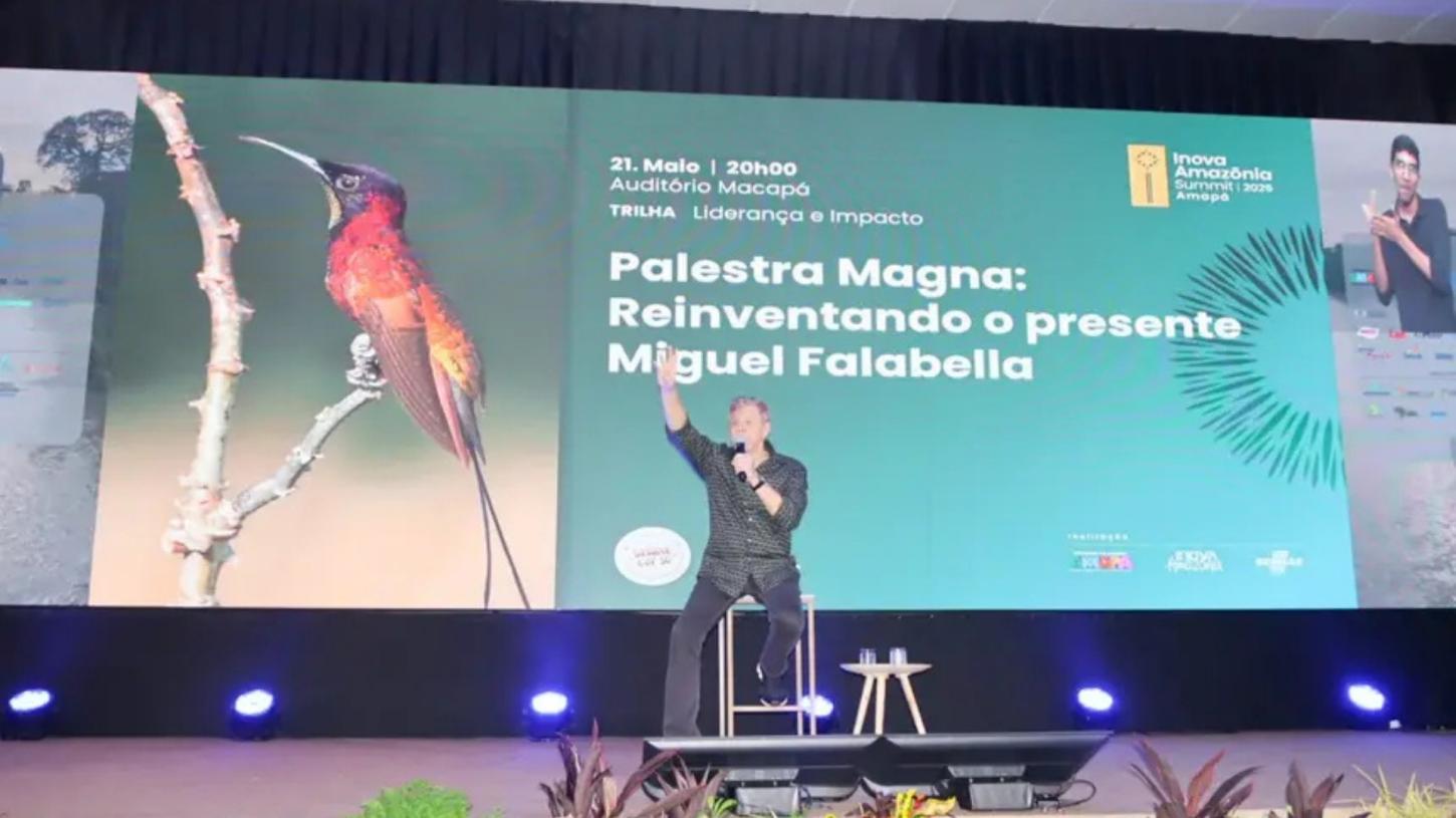 Miguel Falabella encanta o Inova Amazônia Summit com palestra inspiradora