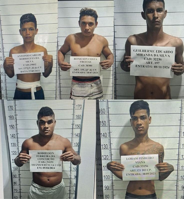 Cinco detentos do semiaberto fogem do Iapen em Macapá