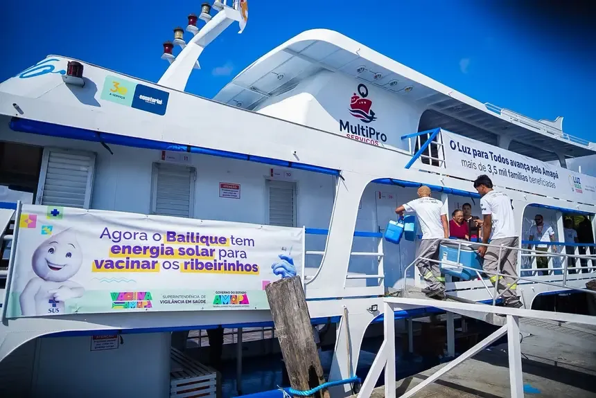 Energia solar e vacinas chegam a ribeirinhos em ação inédita no Amapá