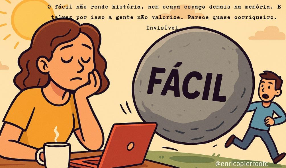 O peso do fácil 