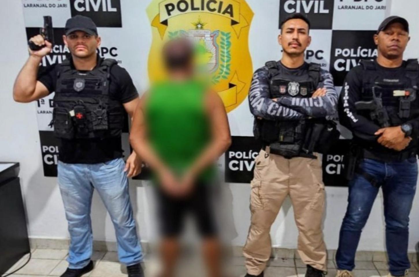Polícia Civil prende foragido condenado por homicídio em Laranjal do Jari