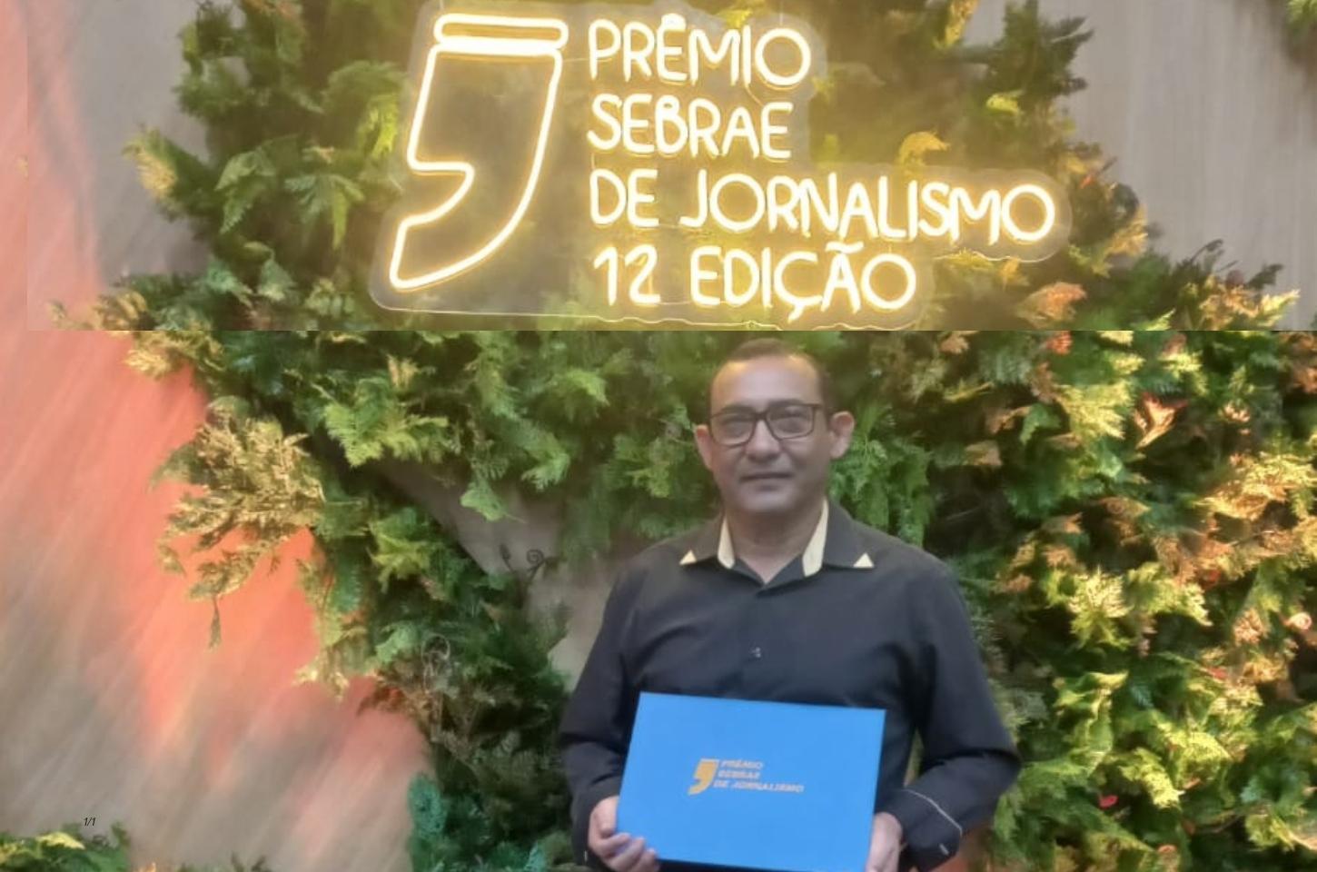 Jornalista do De Bubuia conquista o 2º lugar no Prêmio Sebrae de Jornalismo