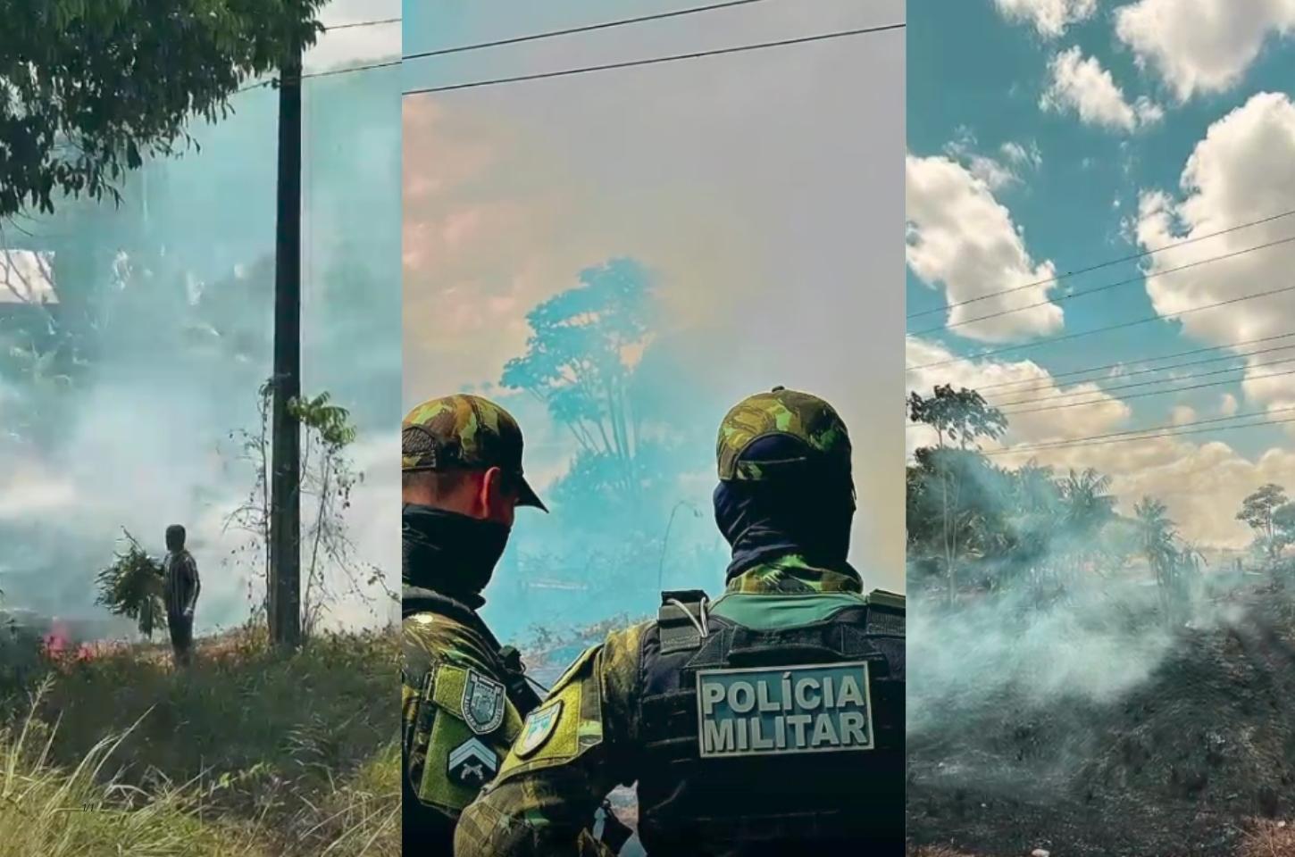 Mulher é presa por causar incêndio em área próxima à BR-156, em Pracuúba