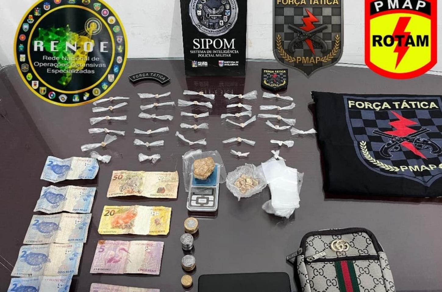 Força Tática desmonta pontos de tráfico e captura foragidos em Macapá e Santana
