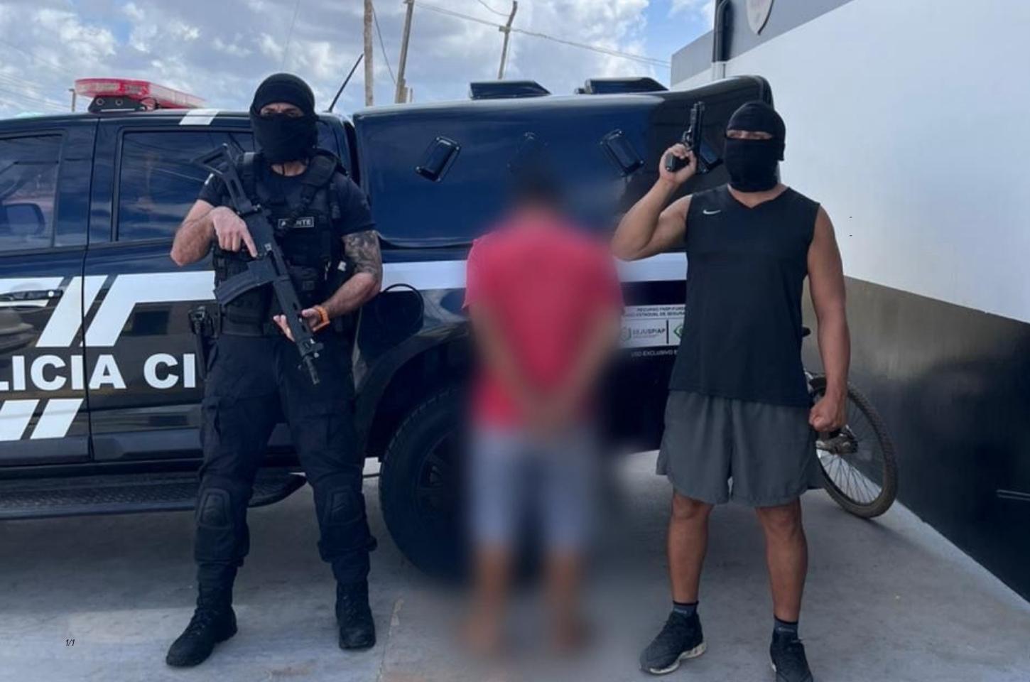 Polícia Civil prende condenado a 13 anos por estupro em Tartarugalzinho