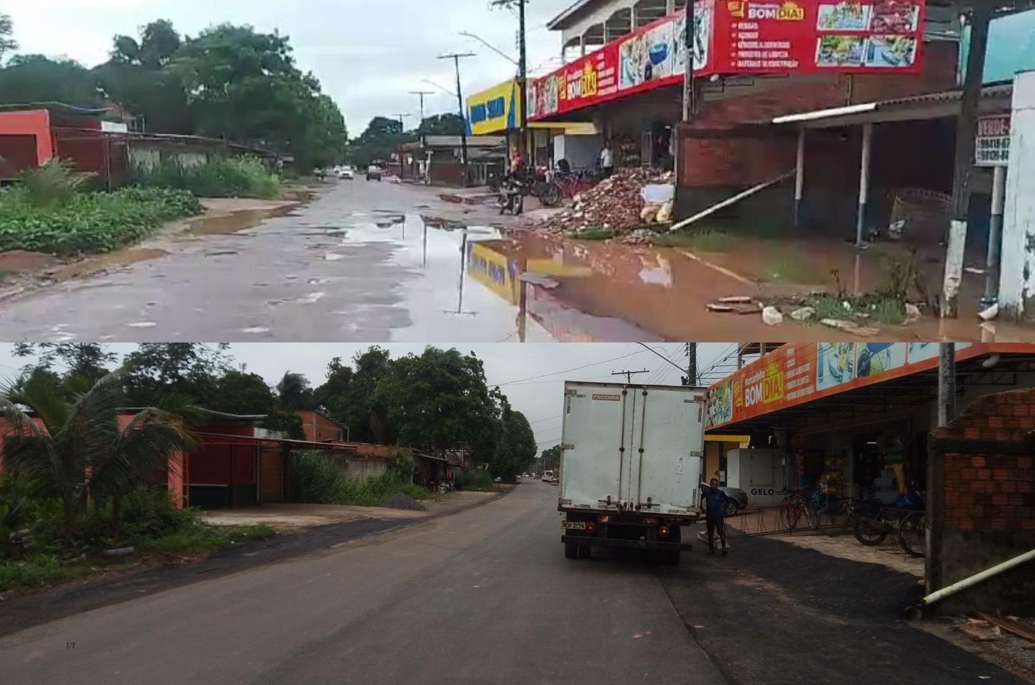 Estado asfalta principal via do Coração após anos sem ação municipal