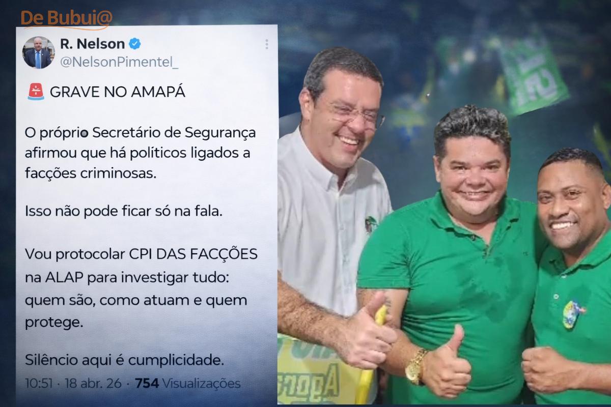 Deputado R. Nelson quer criar a CPI das Facções no Amapá