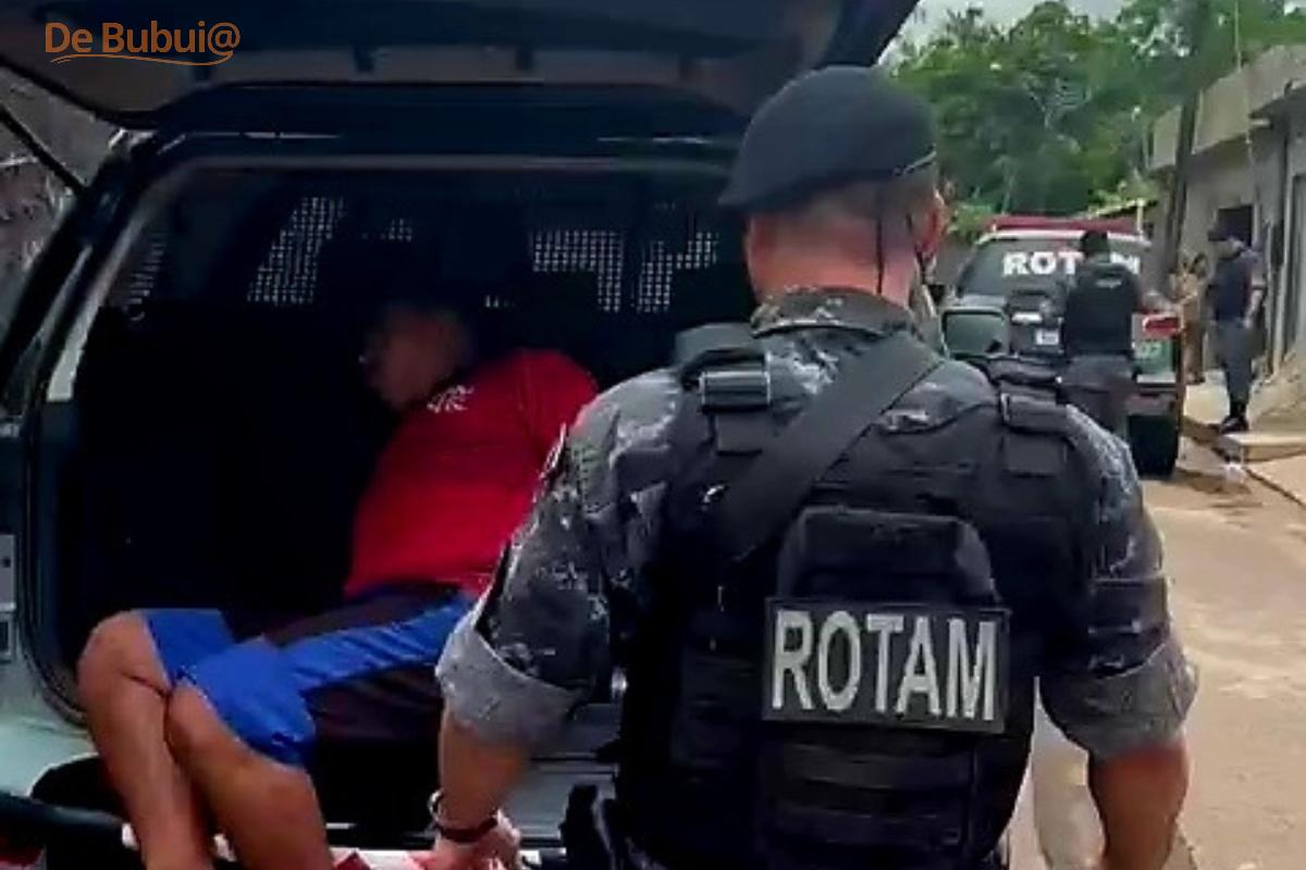 Rotam prende suspeito com crack e balanças que seriam arremessados ao Iapen