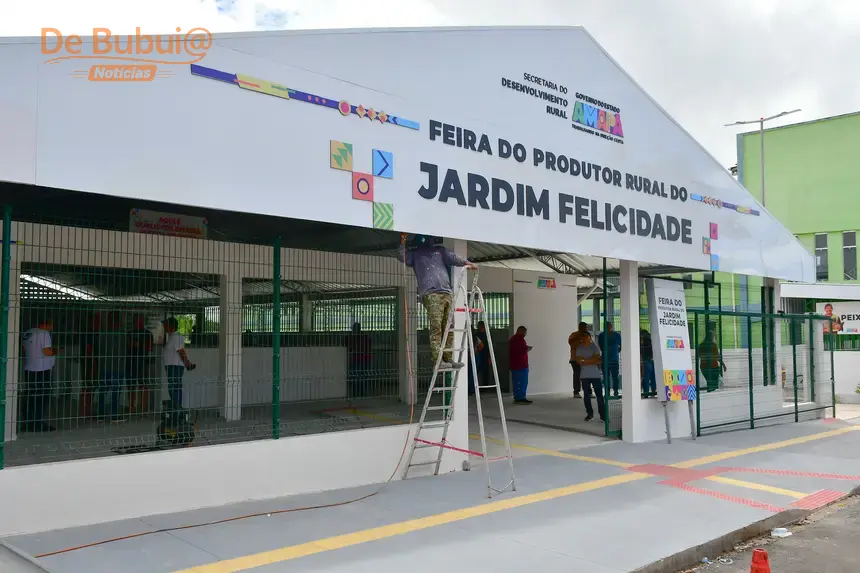 Feira do Jardim Felicidade ganha nova estrutura e será reaberta nesta terça