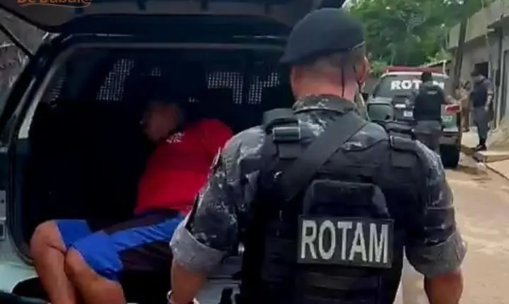 Rotam prende suspeito com crack e balanças que seriam arremessados ao Iapen