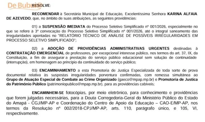 Seletivo da Educação entra na mira do MP após irregularidades da gestão Furlan